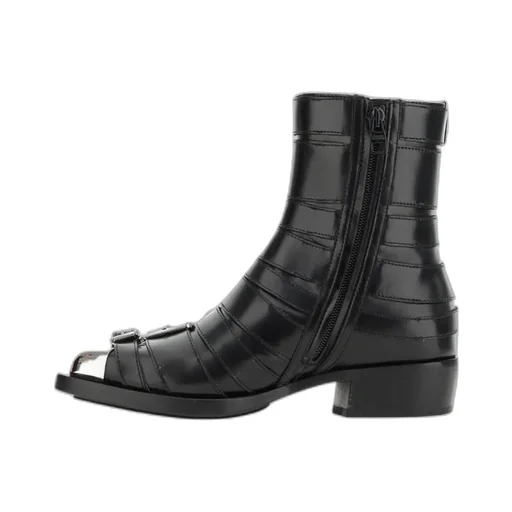 Buckle Detailed Ankle Boots