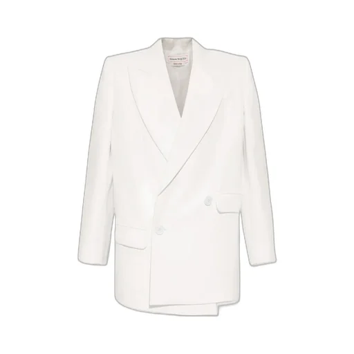 Asymmetric Double-Breasted Tailored Blazer