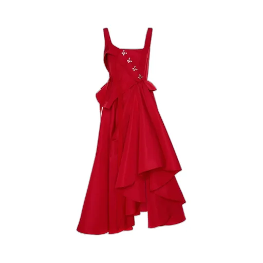 Asymmetrical Draped Dress