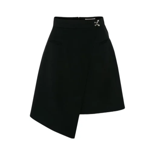 Drop-Hem Miniskirt