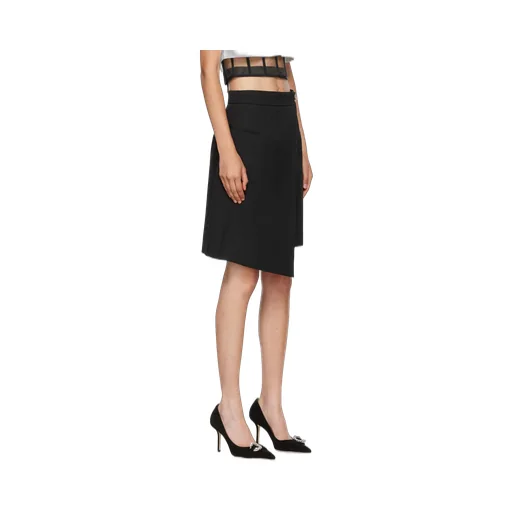 Drop-Hem Miniskirt