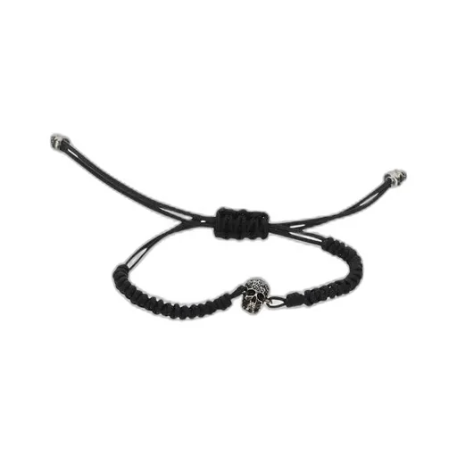 Skull Charm Drawstring Bracelet