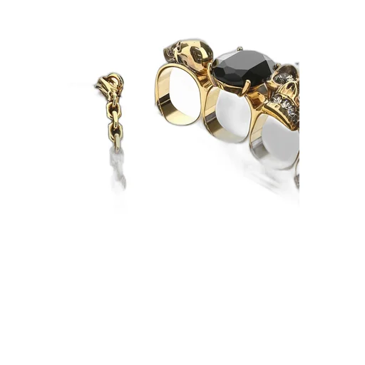 Skull Four-Ring Clutch Bag