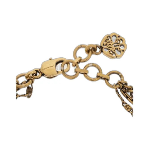 Skull-Detail Chain-Link Bracelet