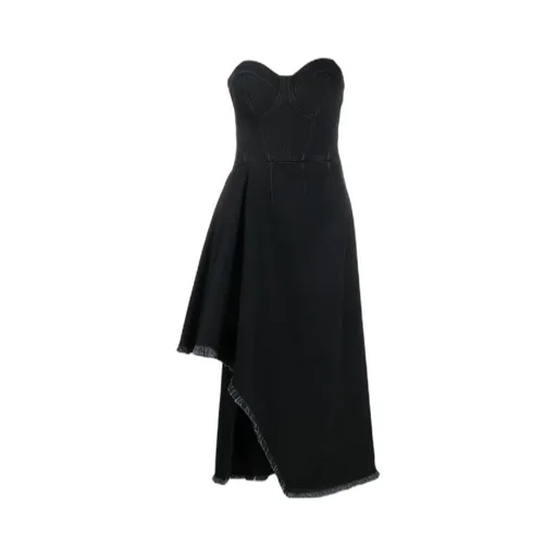 Asymmetric Denim Dress