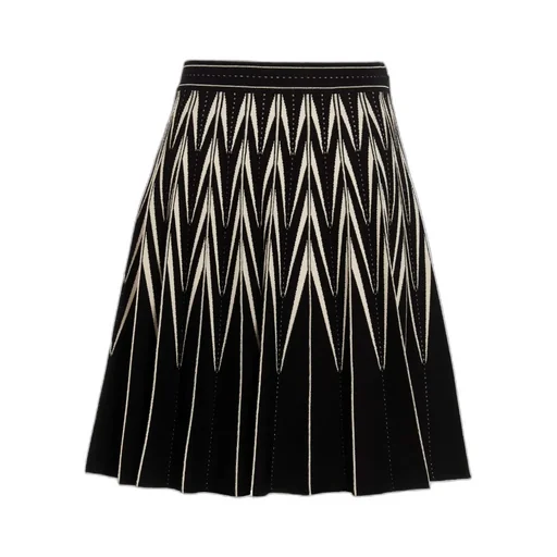 Elasticated Waistband Pleated Mini Skirt
