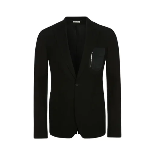 Chest Pocket Single-Breasted Blazer