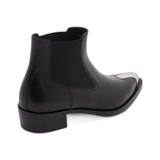 Punk Pointed-Toe Chelsea Ankle Boots