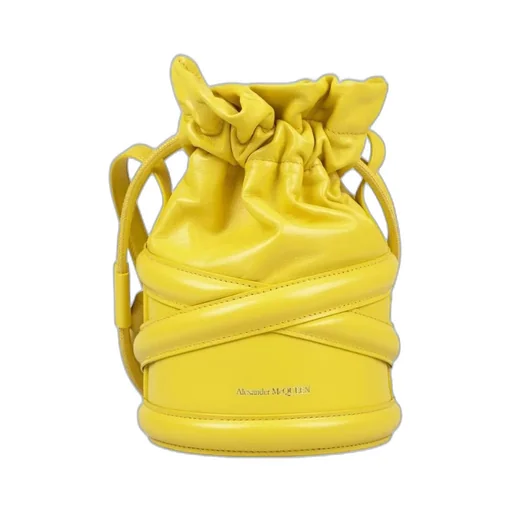 Soft Curve Drawstring Bucket Bag