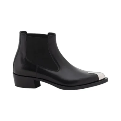 Punk Pointed-Toe Chelsea Ankle Boots