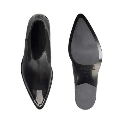 Punk Pointed-Toe Chelsea Ankle Boots