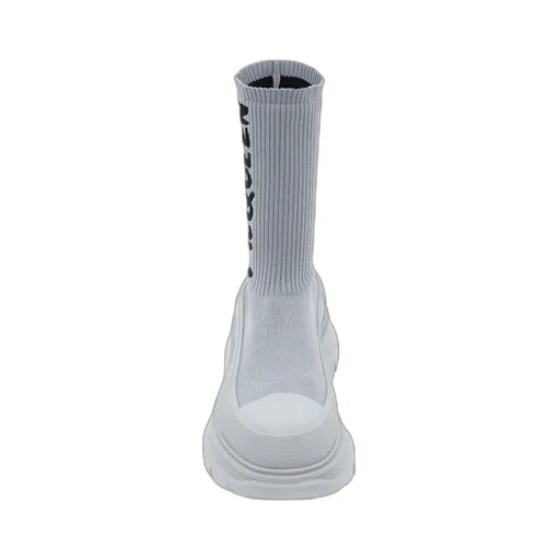 Logo Printed Sock-Style Boots