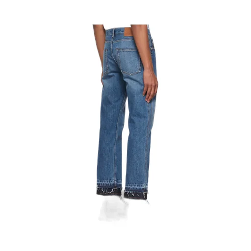 Mid-Rise Straight-Leg Jeans