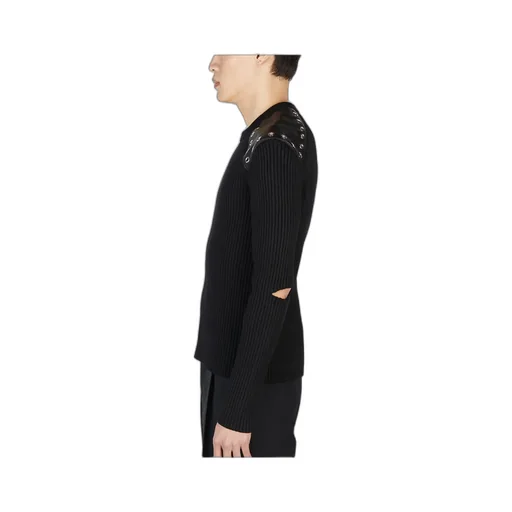 Eyelet Embellished Jumper