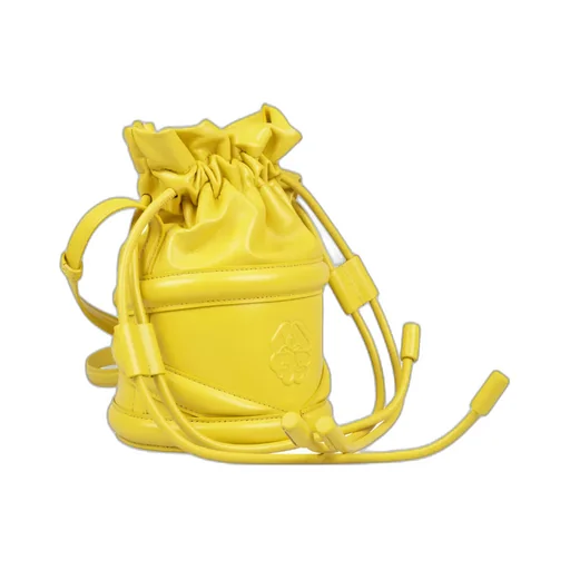 Soft Curve Drawstring Bucket Bag
