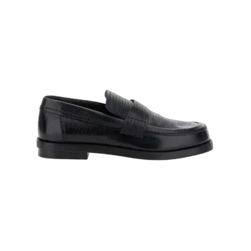 Embossed Slip-On Loafers