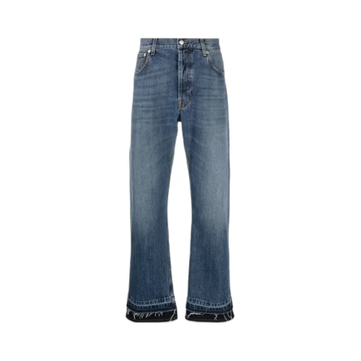 Mid-Rise Straight-Leg Jeans
