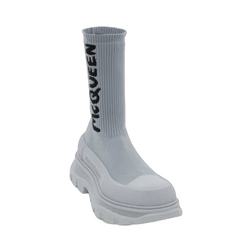 Logo Printed Sock-Style Boots