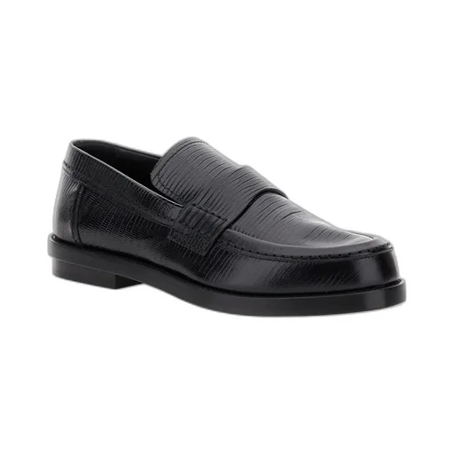 Embossed Slip-On Loafers