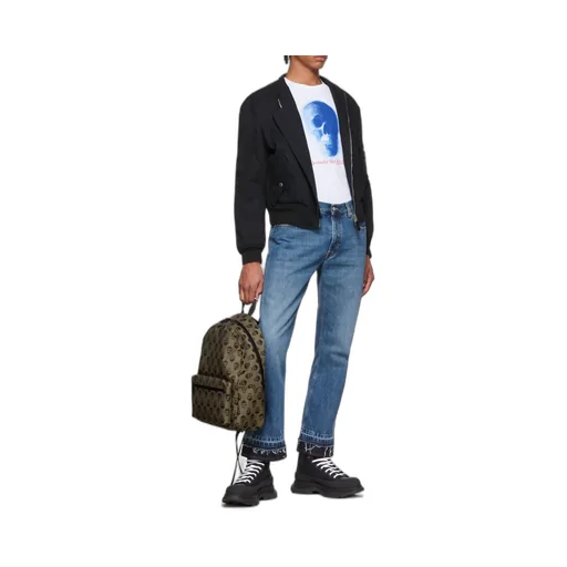 Mid-Rise Straight-Leg Jeans