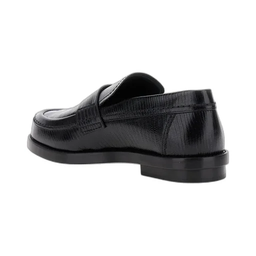 Embossed Slip-On Loafers