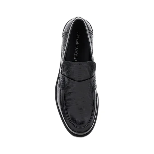 Embossed Slip-On Loafers