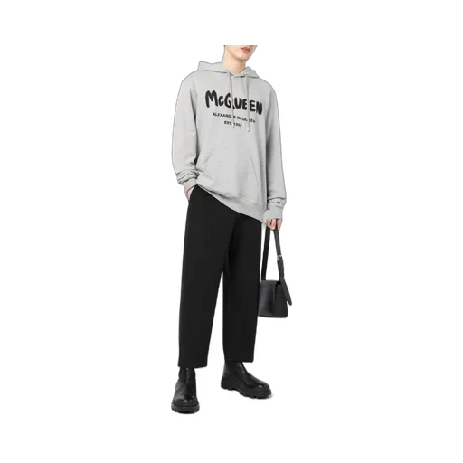 Logo Print Drawstring Hoodie