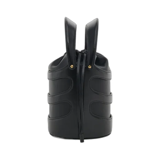 Logo Printed Drawstring Bucket Bag