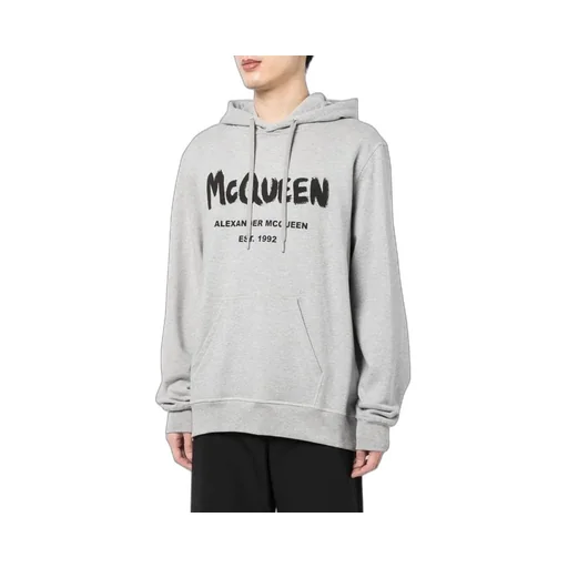 Logo Print Drawstring Hoodie