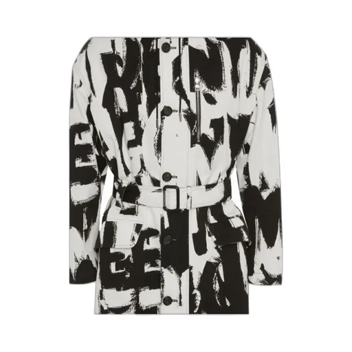 All-Over Logo Print Parka