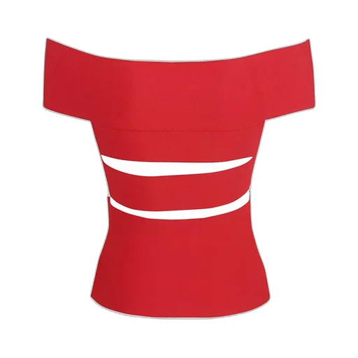 Cut-Out Off-Shoulder Stretched Top