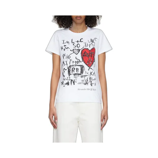 Scribble-Print Cotton T-Shirt