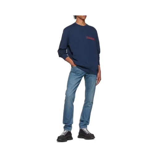 Logo-Patch Long-Sleeve Sweatshirt