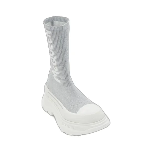 Logo Printed Slip-On Boots