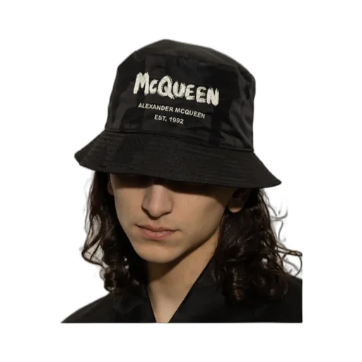 Graffiti Logo Printed Bucket Hat