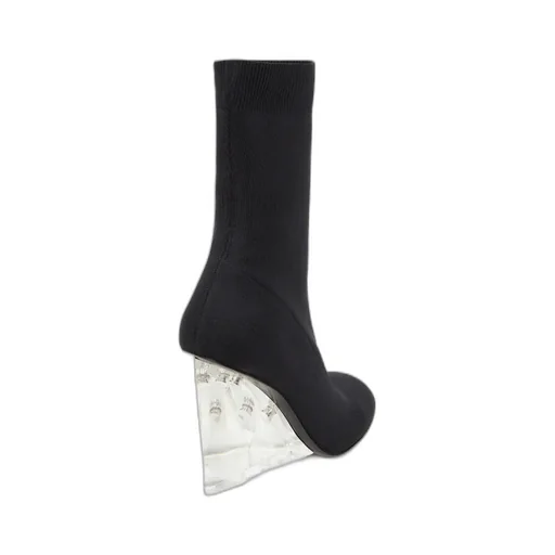 Heeled Slip-On Stretch Boots