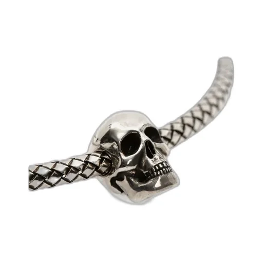 Skull Charm Cord Bracelet