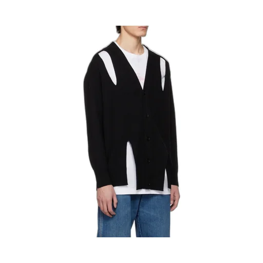 Cut-Out Knitted Cardigan