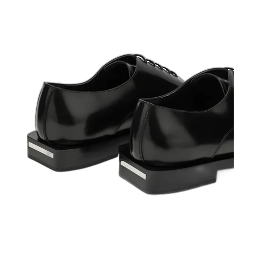 Round-Toe Lace-Up Derby Shoes
