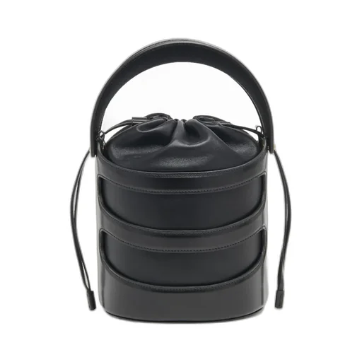 Logo Printed Drawstring Bucket Bag
