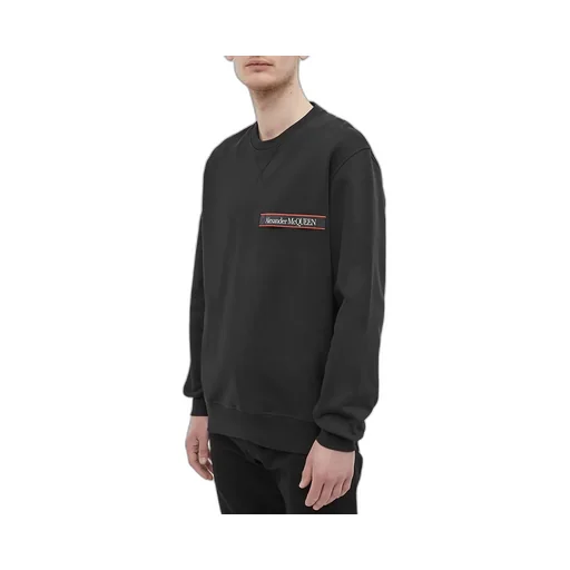 Logo-Tape Cotton Sweatshirt