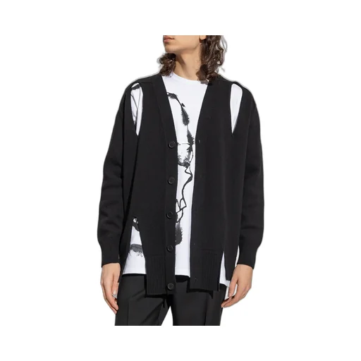 Cut-Out Knitted Cardigan
