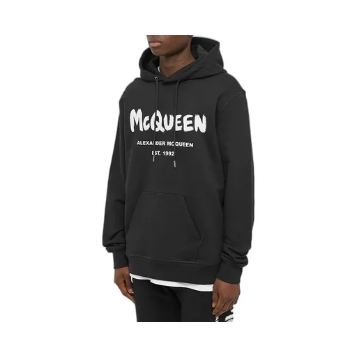Logo Printed Drawstring Hoodie