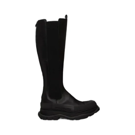 Round-Toe Knee-High Boots