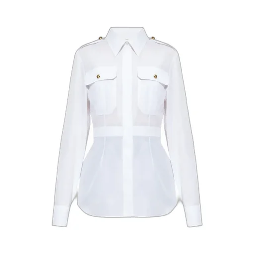 Pleated Long-Sleeved Shirt