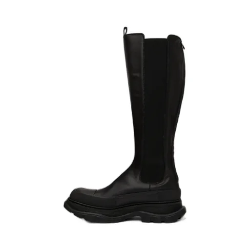 Round-Toe Knee-High Boots