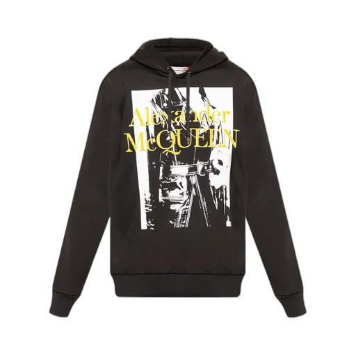 Graphic Printed Drawstring Hoodie
