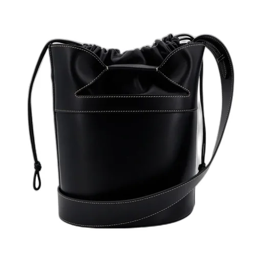 Logo Printed Drawstring Bucket Bag