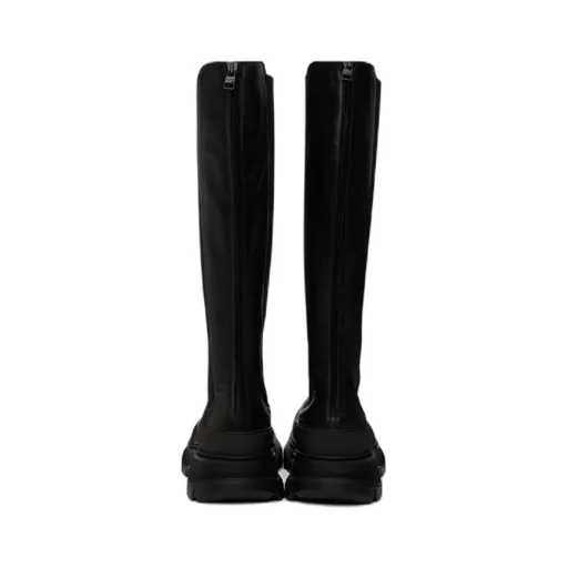 Round-Toe Knee-High Boots