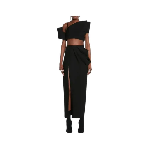 Deconstructed Asymmetric Crop Top